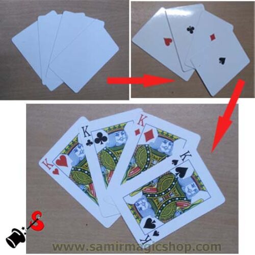 সাদা তাস হতে টেক্কা ও সাহেব (white card)