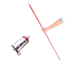 Metal Appearing Cane(Red)