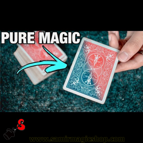 Shin Lim Card Magic -1 Card Color Change Red To blue Throughout The Ribbon