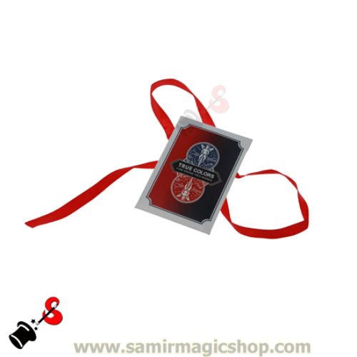 Shin lim Magic -3 Ribbon card back slow color change magnet version